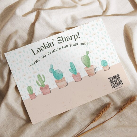 Hand Crafted Other - Thank You Note Card for Small Business